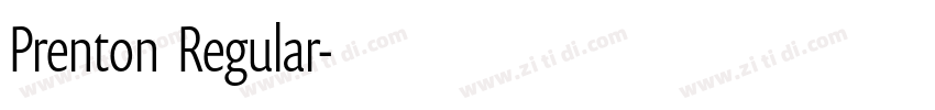 Prenton  Regular字体转换